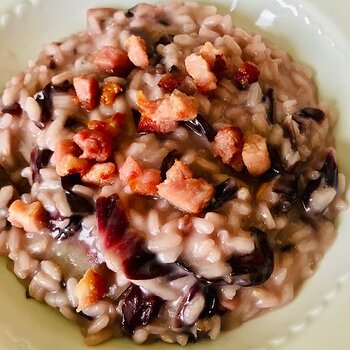 Radicchio risotto with Crunchy Pancetta.jpg