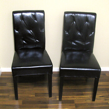 Bonded Leather Dining Chairs