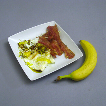 Eggs, Bacon and a Banana