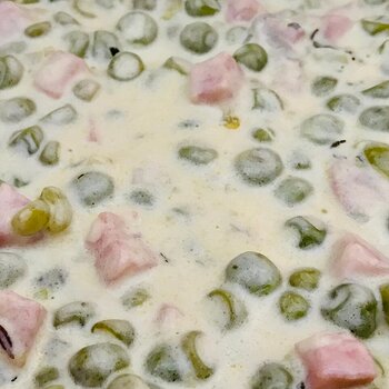 Cream, Pea and Ham sauce.jpeg