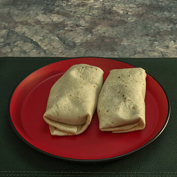 Refried Beans and Cheese Burritos