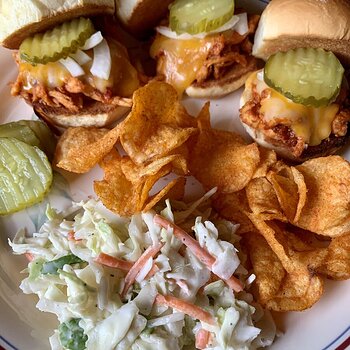 Honey-Chipotle Barbecue Chicken Sliders