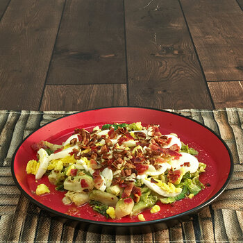 Honey, Bacon and Eggs Brussel Sprouts Salad