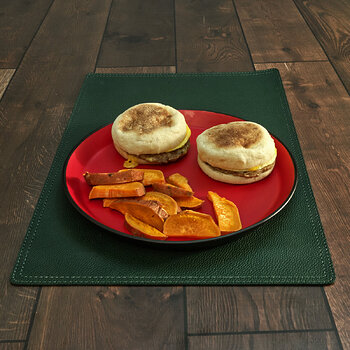 Sausage, Egg and Cheese Biscuits with Yams