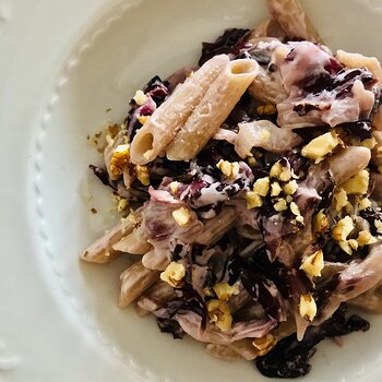 Oat Penne with Radicchio, Crescenza+Kefir and Walnuts.jpeg