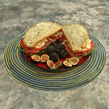 Cold Cuts Sandwiches with Mission Black Figs