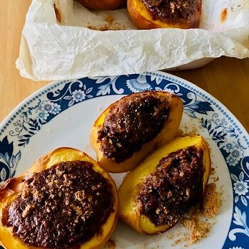 Piedmontese Stuffed Peaches with Amaretti and Cocoa.jpg