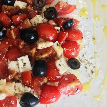 Ricotta, Cherry Toms, Black Olives Puff Pastry Galette.jpeg