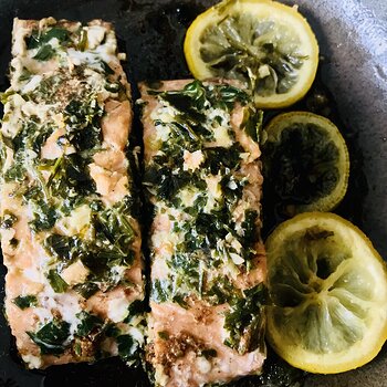 Salmon Fillets with Parsley, Garlic, Lemon, Garam Masala.jpeg