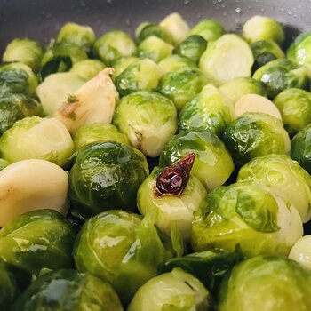 Brussels Sprout with garlic and chili pepper .jpeg