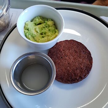 Vegan Pattie with avocado