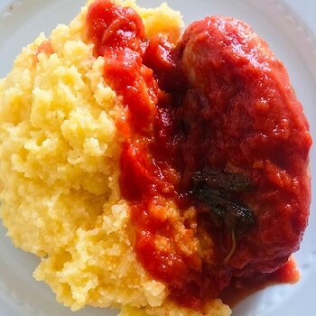 Pork Sausage served with Polenta.jpg