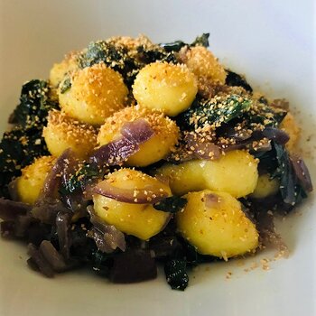 Potato Gnocchi with Cavolo Nero, Red Onion and Anchovy.jpg