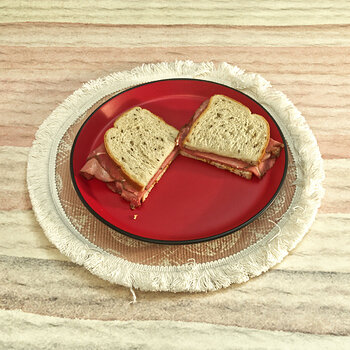 Pastrami Sandwich on Dill Rye Bread