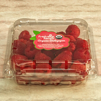 Packaged Raspberries
