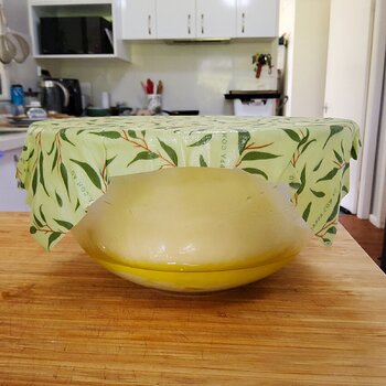 Olive oil dough ready to rise