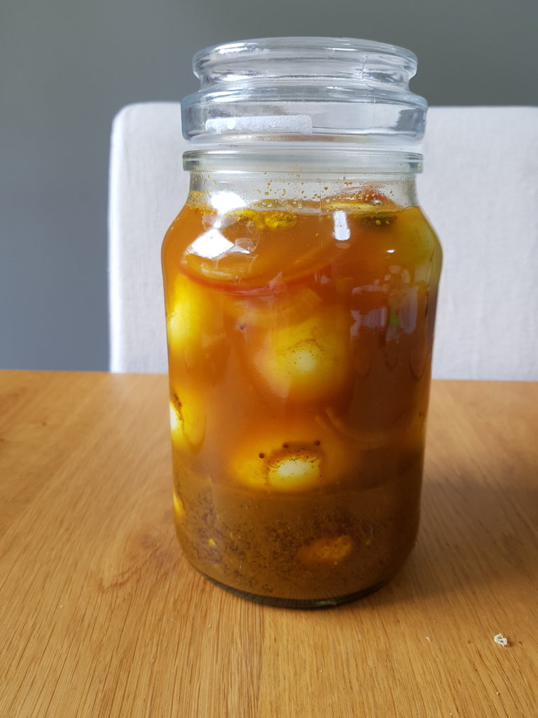 18 Curried Pickled Eggs