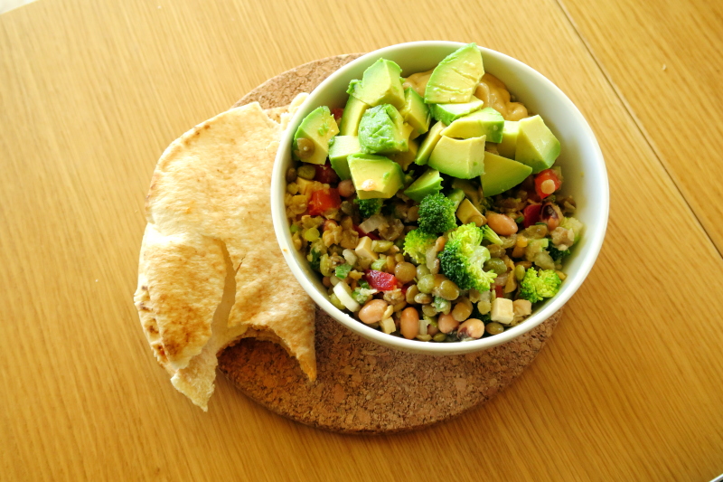 5 lentil & black eyed pea salad