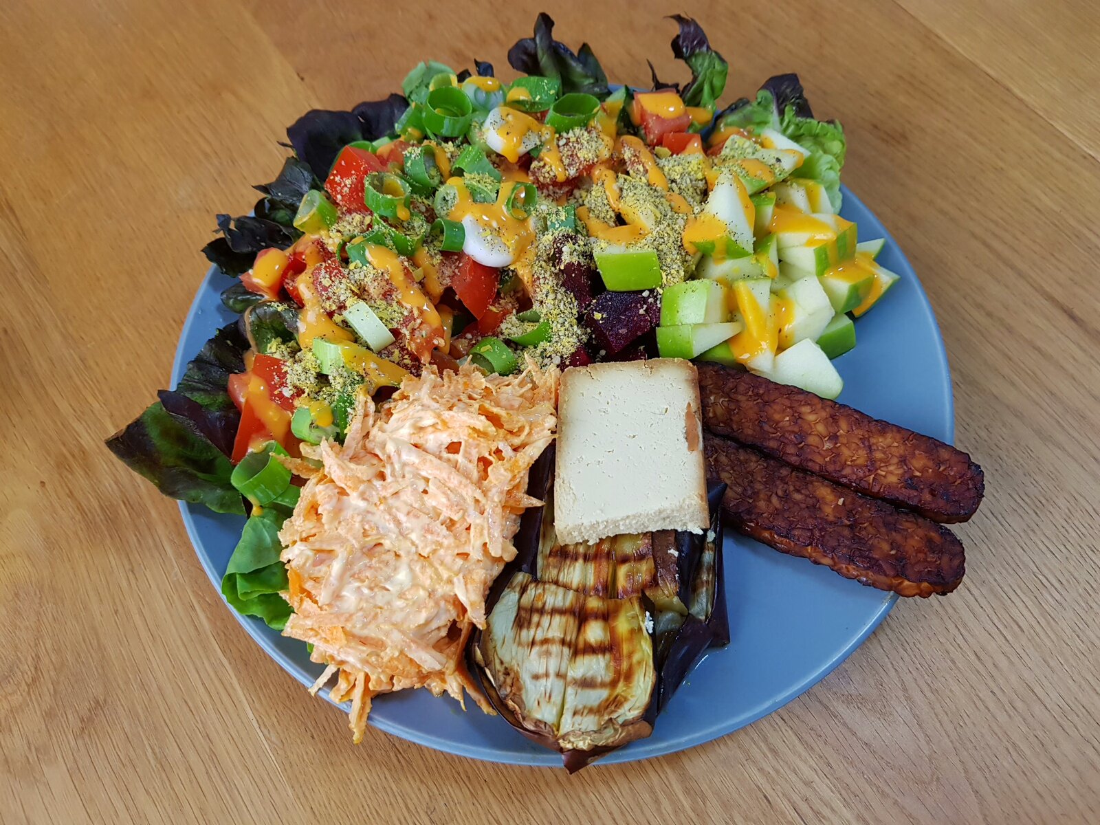 A make do with what's in the fridge salad