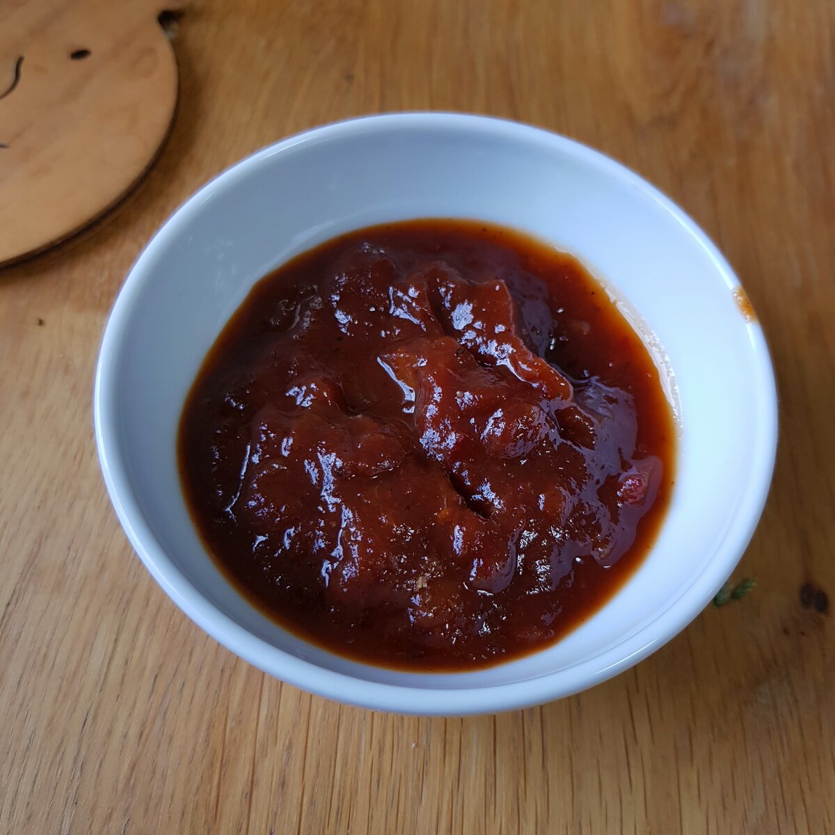 A sample of the Spicy Pear Chutney