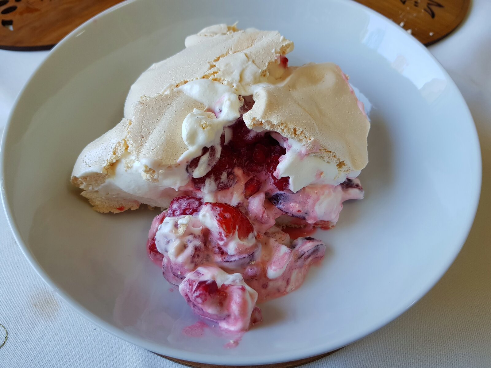 A 'slice' of pavlova