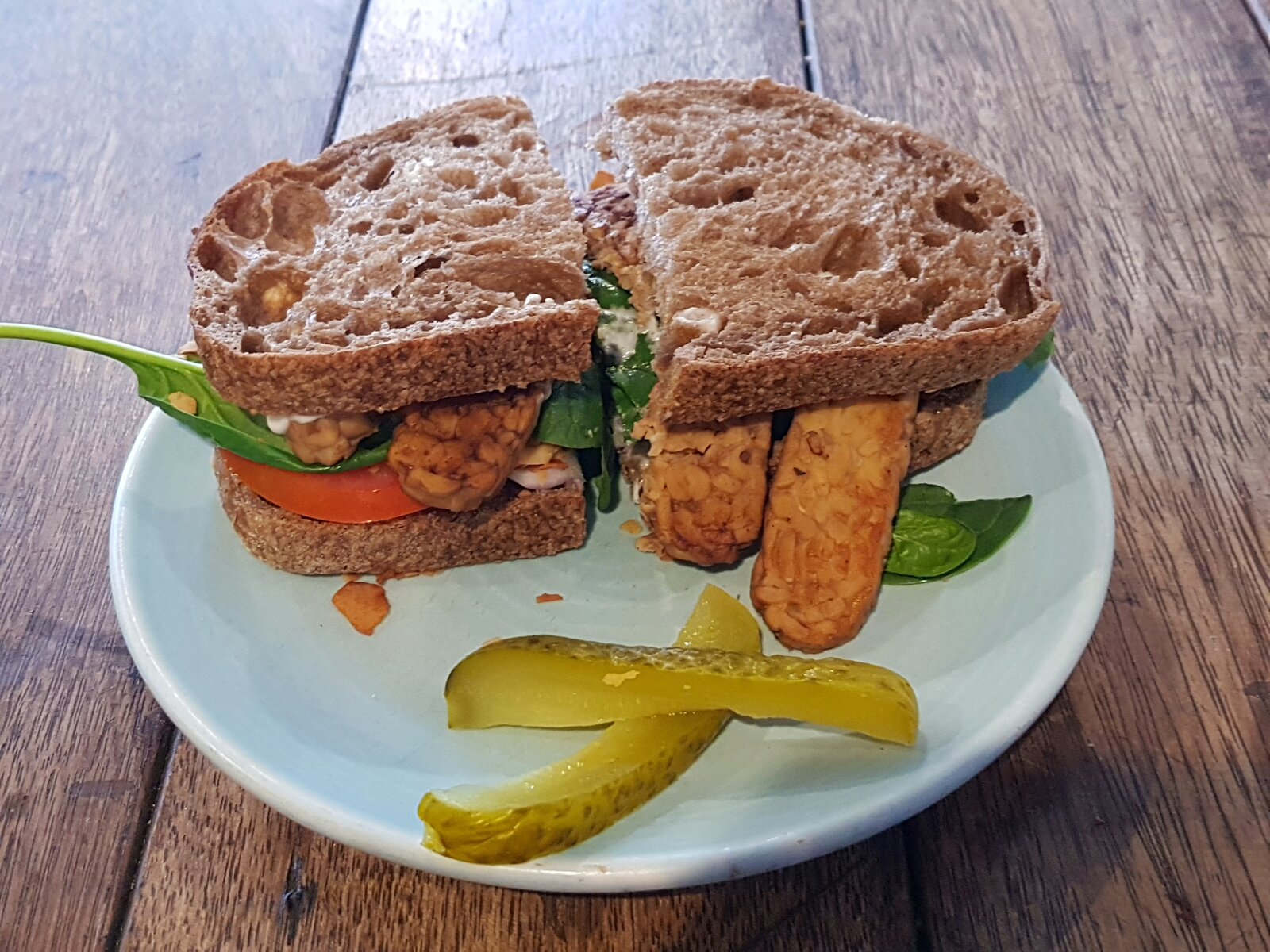 A TLT sourdough sandwich