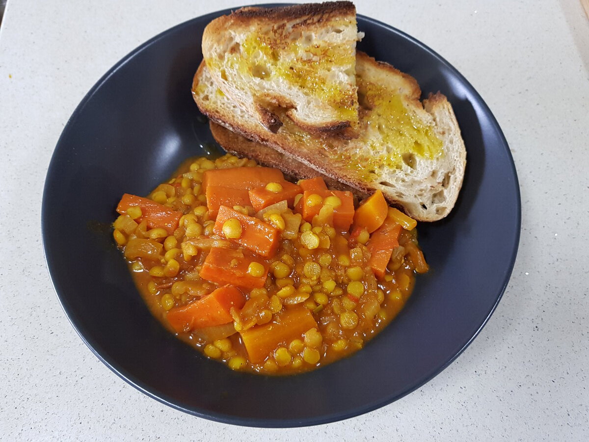 Afghan carrots & sourdough