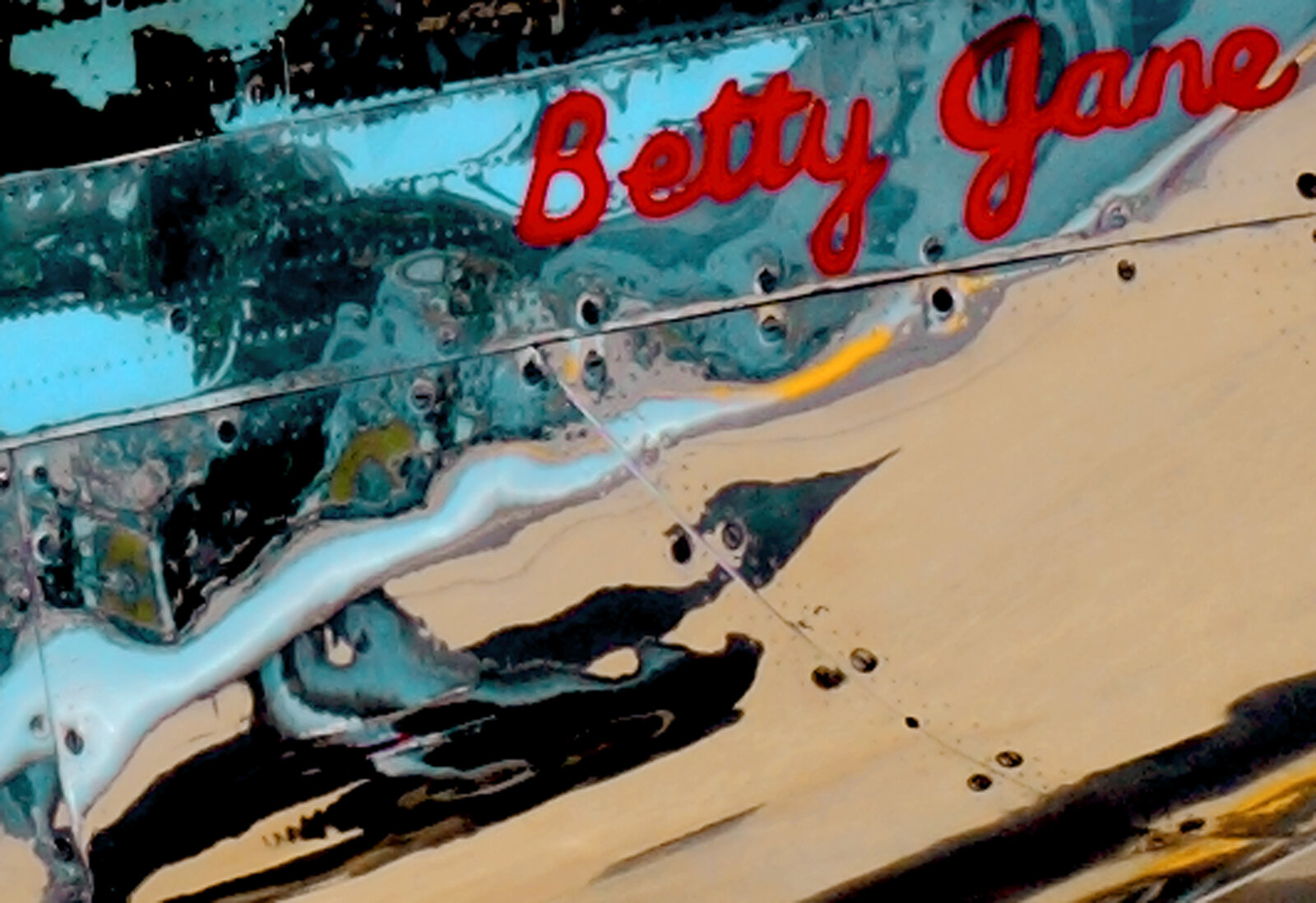 Aircraft Nose Art - "Betty Jane" P-51 Mustang