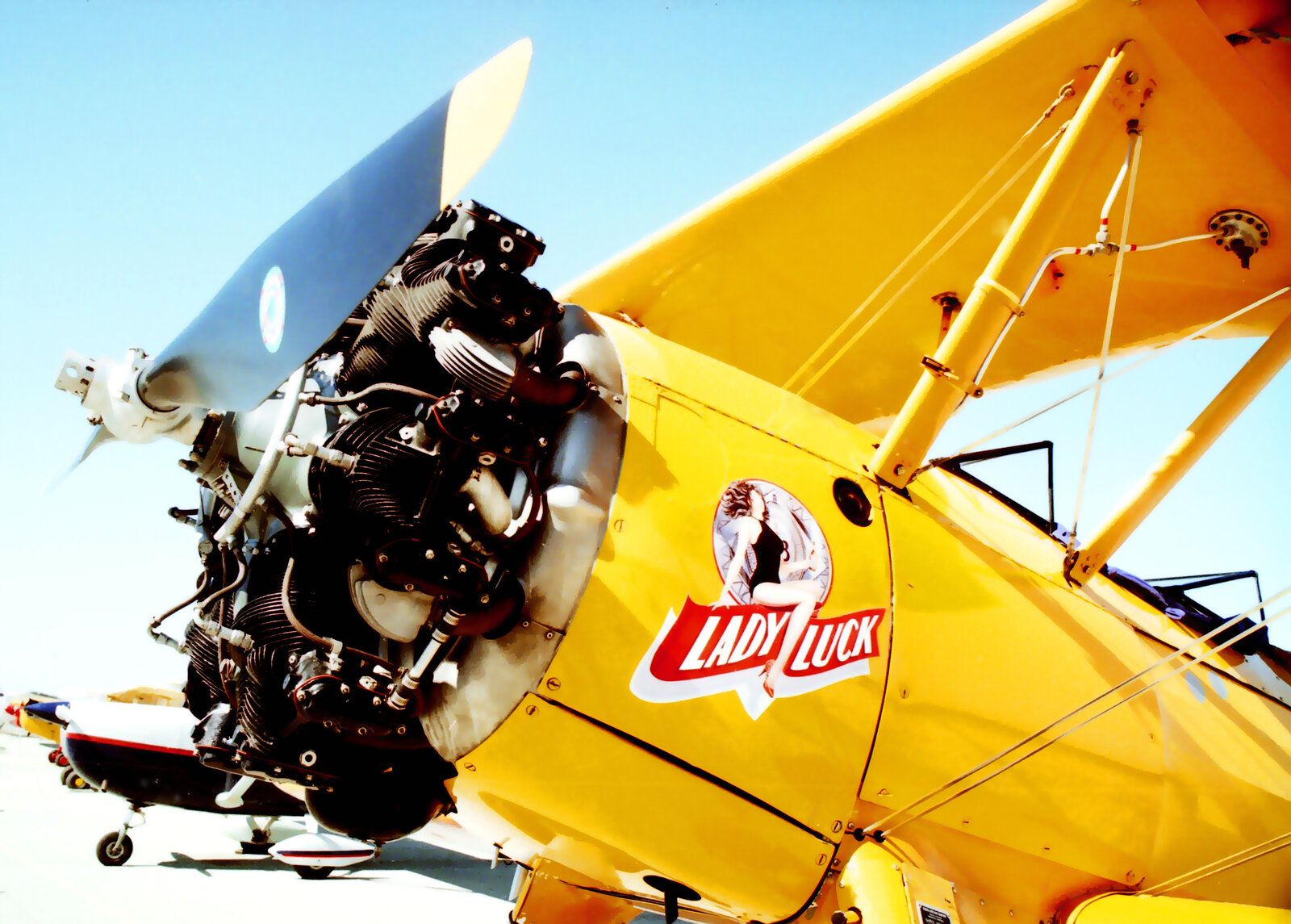 Aircraft Nose Art - "Lady Luck" Stearman Bi-Plane