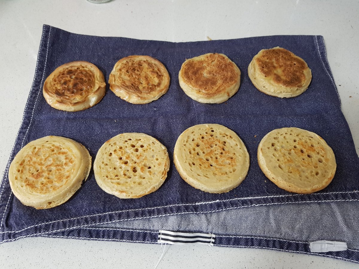 All done - crumpets
