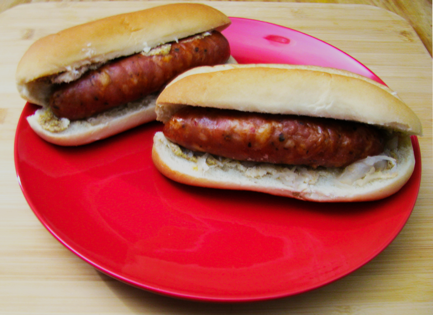 Andouille Sandwiches with Horseradish and Sauerkraut