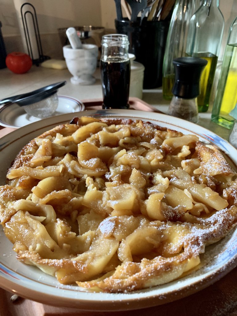 Apple Pancake Done And Dusted