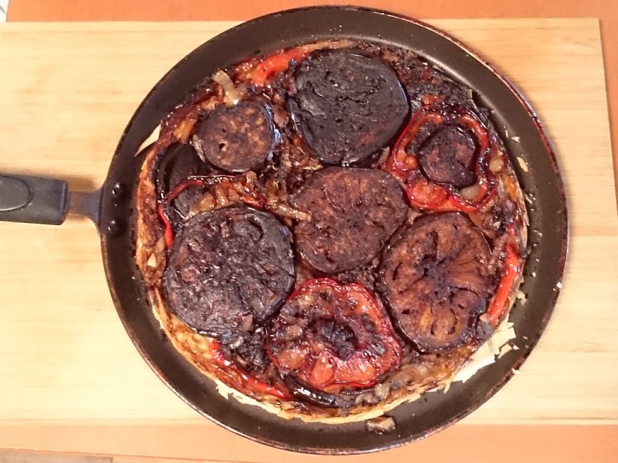 Aubergine Tarte Tatin