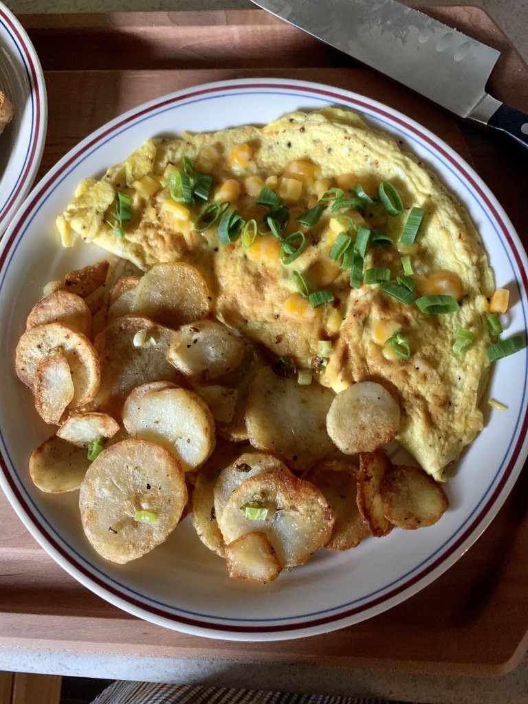 Bacon-Cheese-Onion Omelette