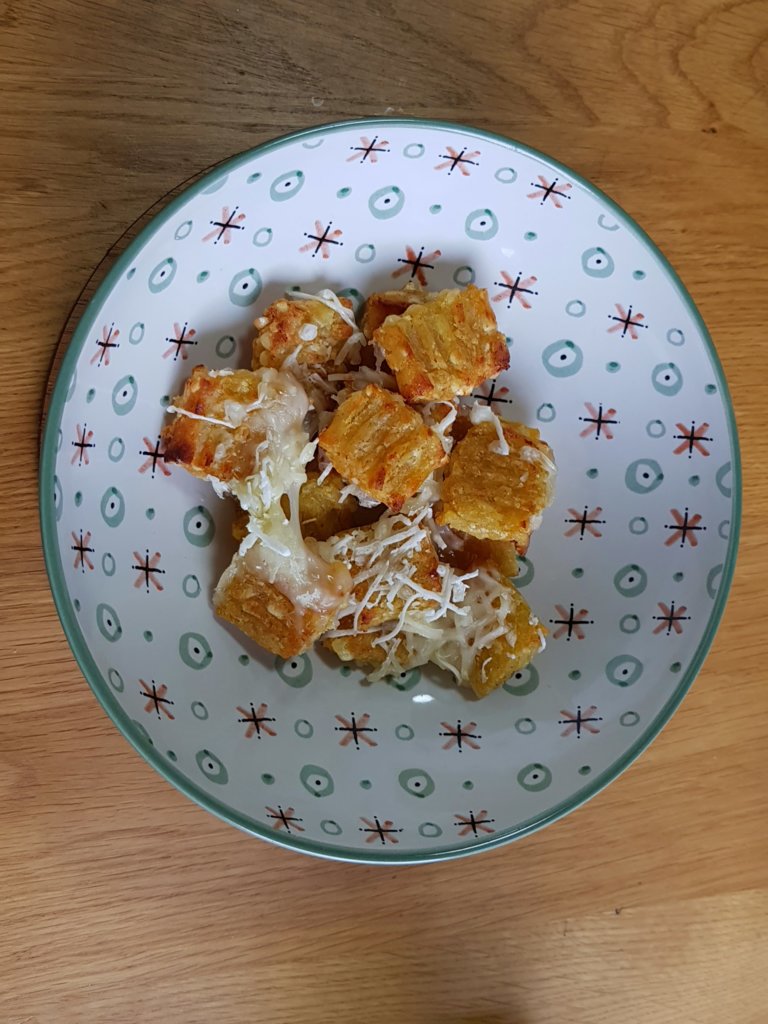 Baked Cauliflower Gnocchi with melted 'Cheese'