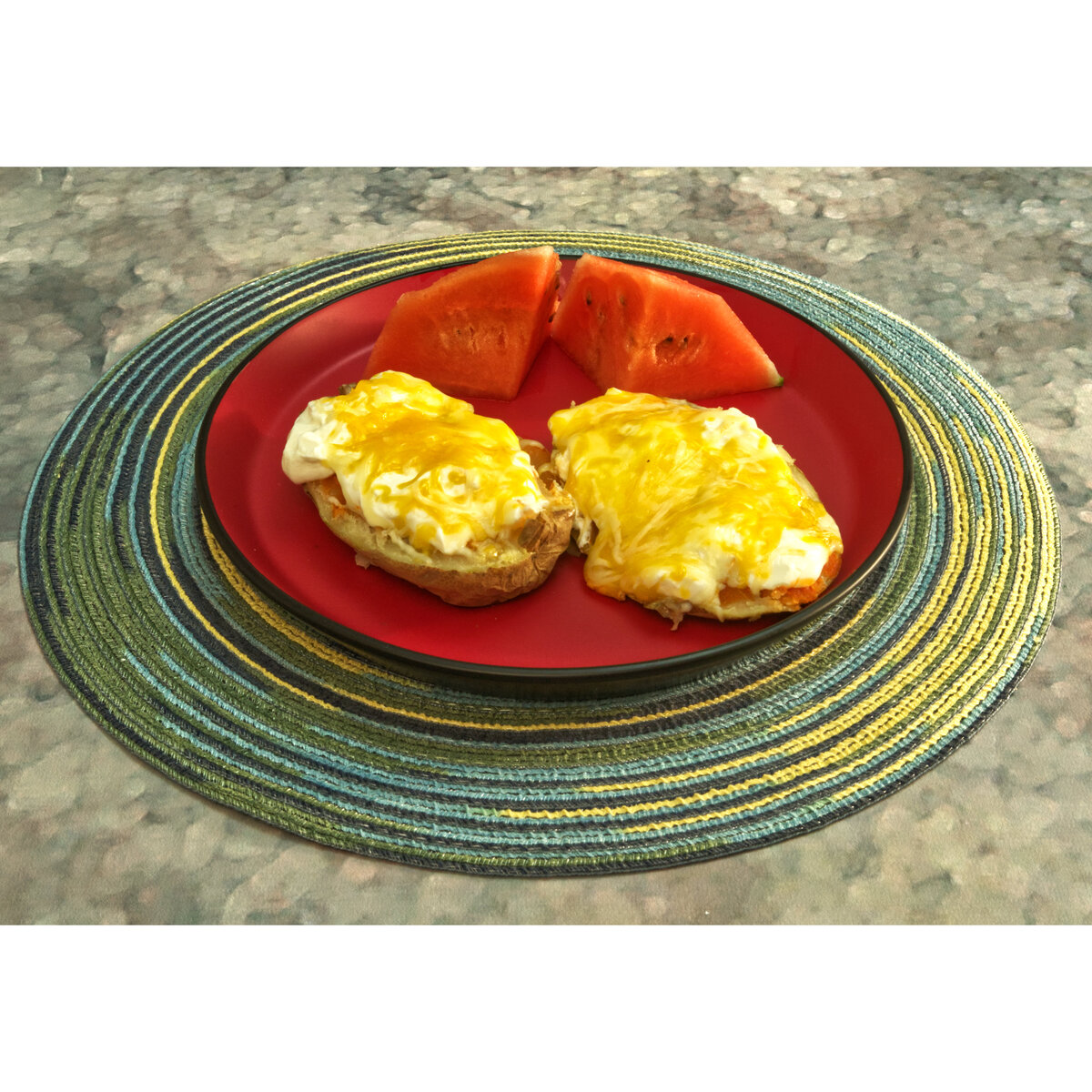 Baked Potato with Watermelon