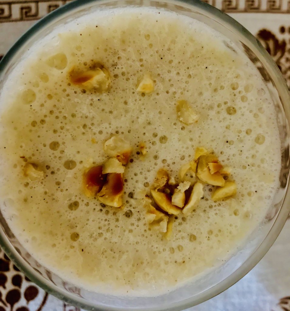 Banana, hazelnut and Soy drink smoothie.jpeg