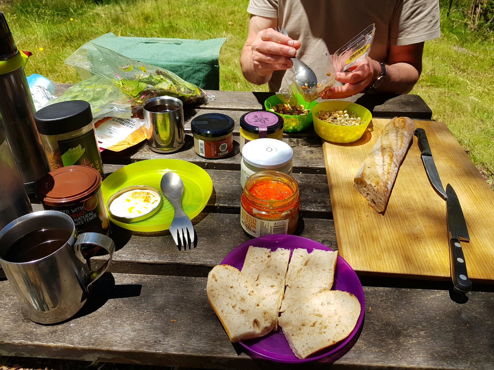 Birthday picnic lunch