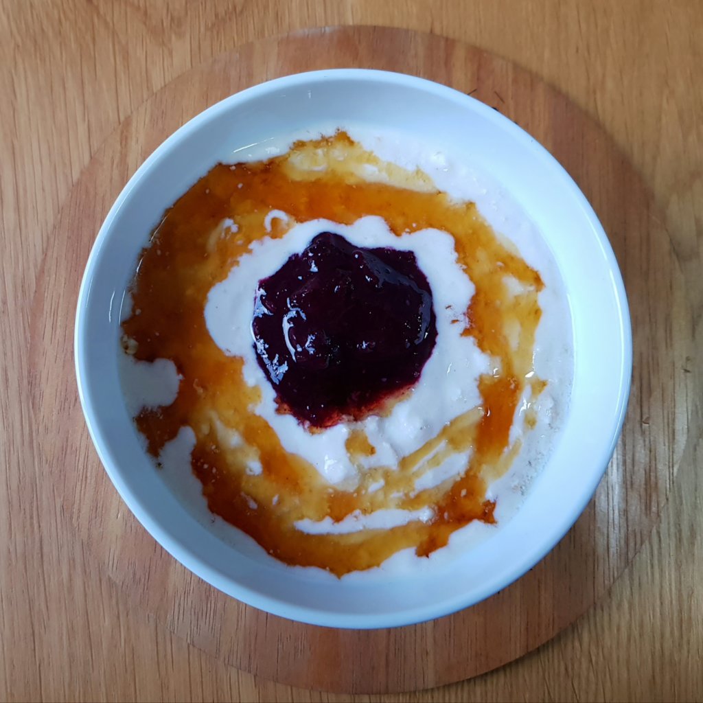 Blueberry and Lemon Jam with Soaked Oats