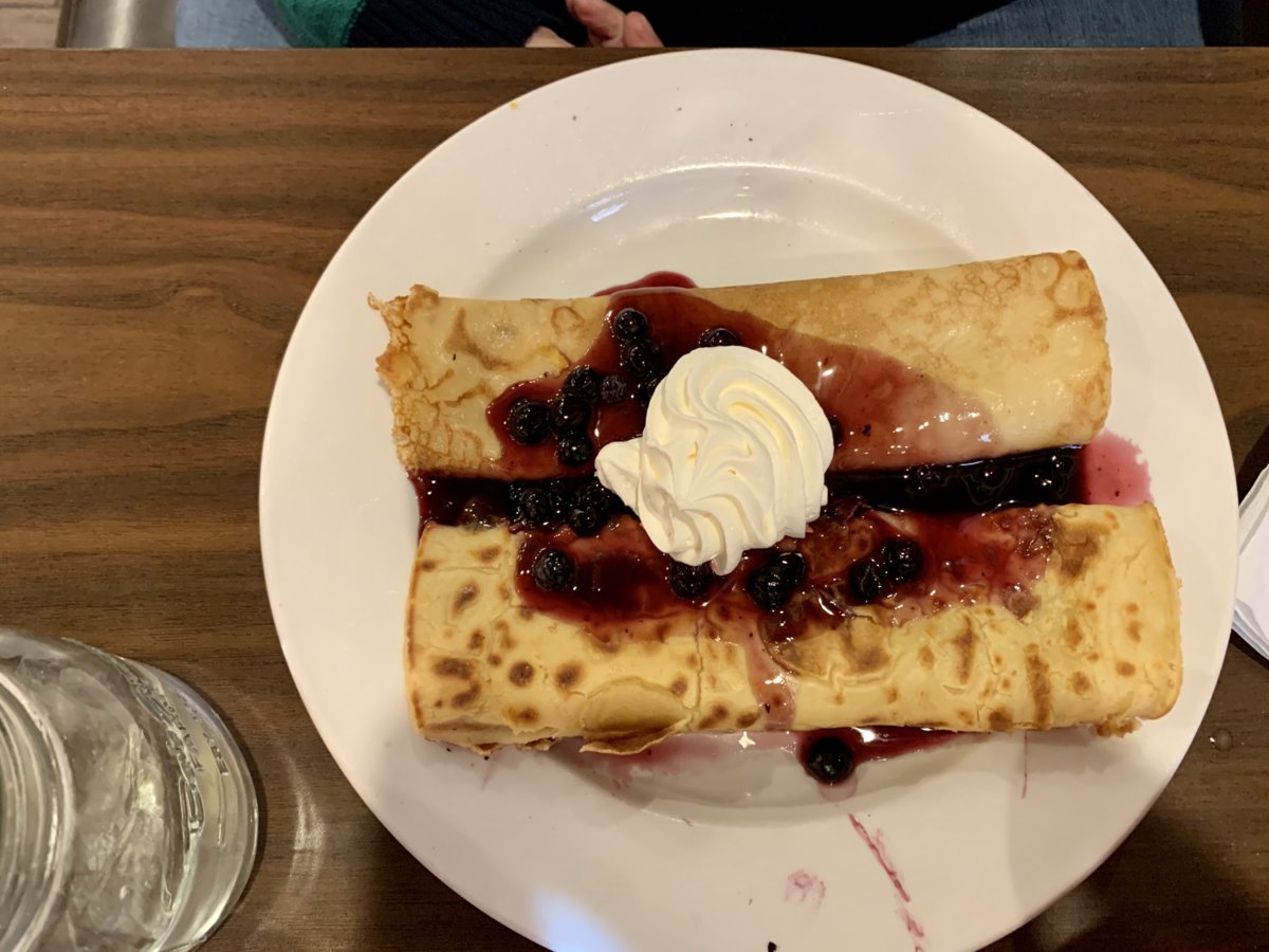 Blueberry Crepes