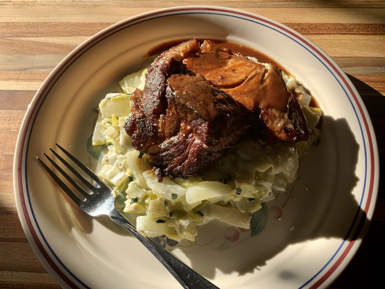 Braised Pork W/ Cherry Gravy