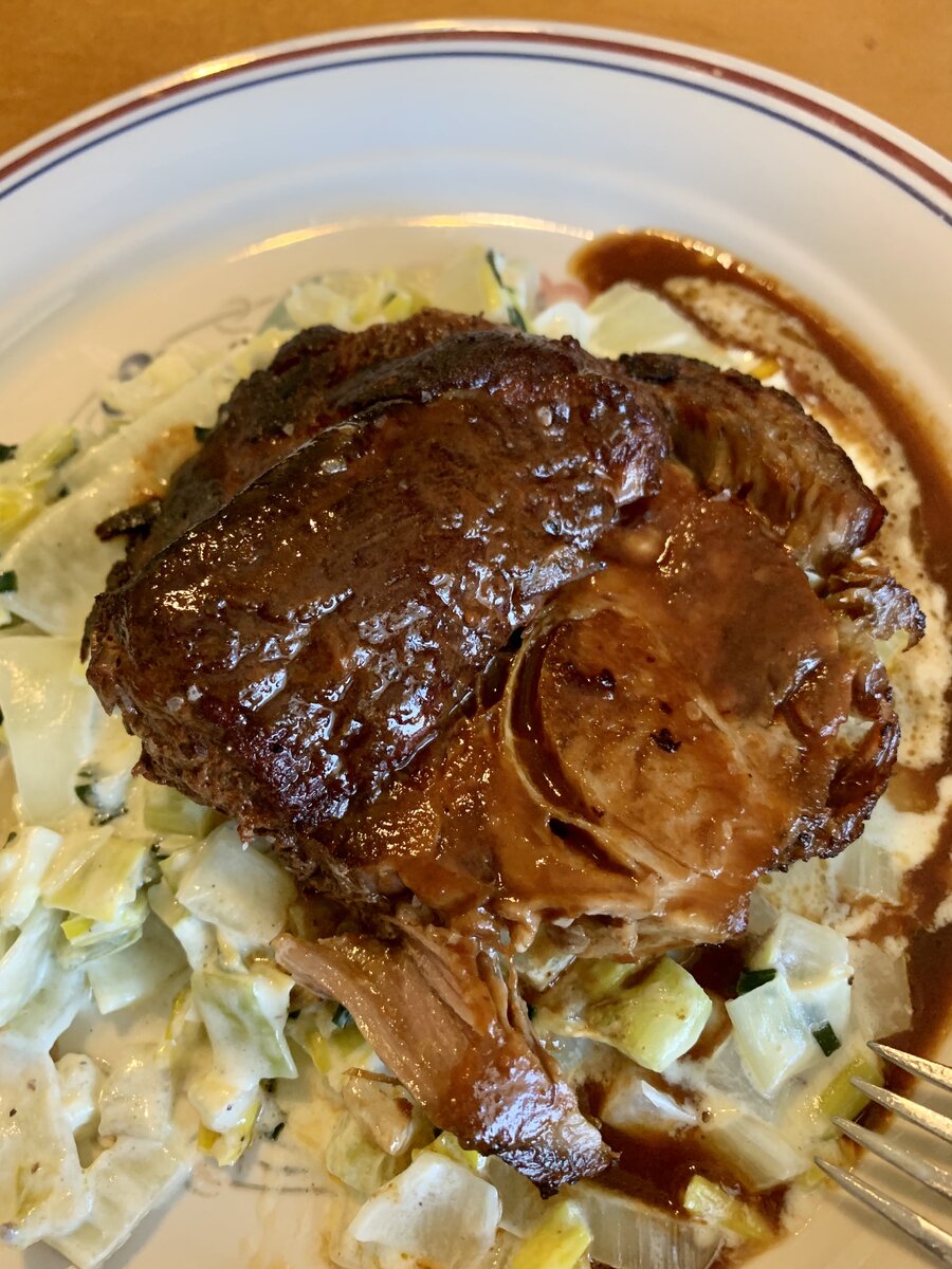 Braised Pork W/ Cherry Gravy