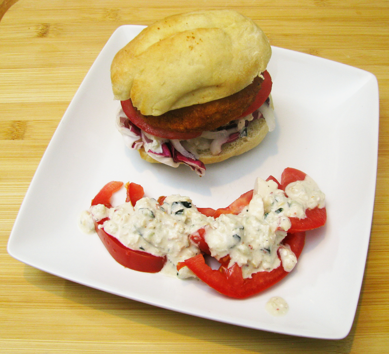 Breaded Chicken Radicchio Hoagie