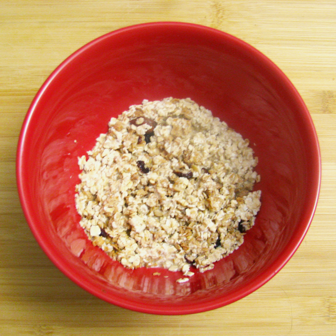 Breakfast Oats with Cranberry Almond Granola