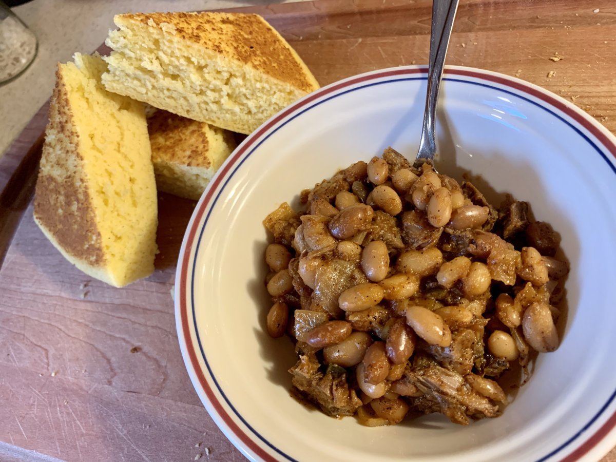 Brisket Baked Beans And Cornbread