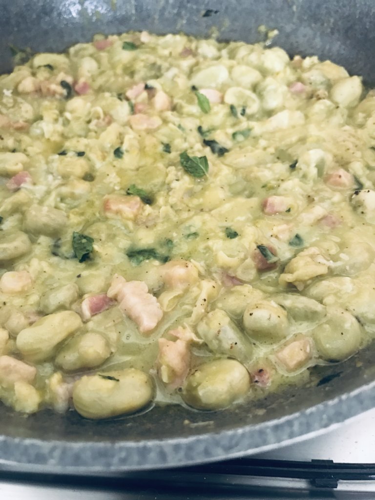 Broad beans, Guanciale and Pecorino.jpeg