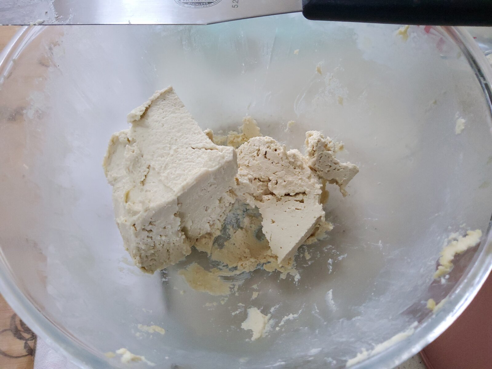 Cashew Nut Cheese before being shaped