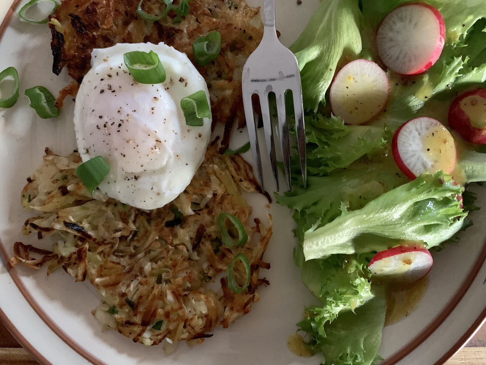 Celeriac & Potato Rösti w/ Poached Egg