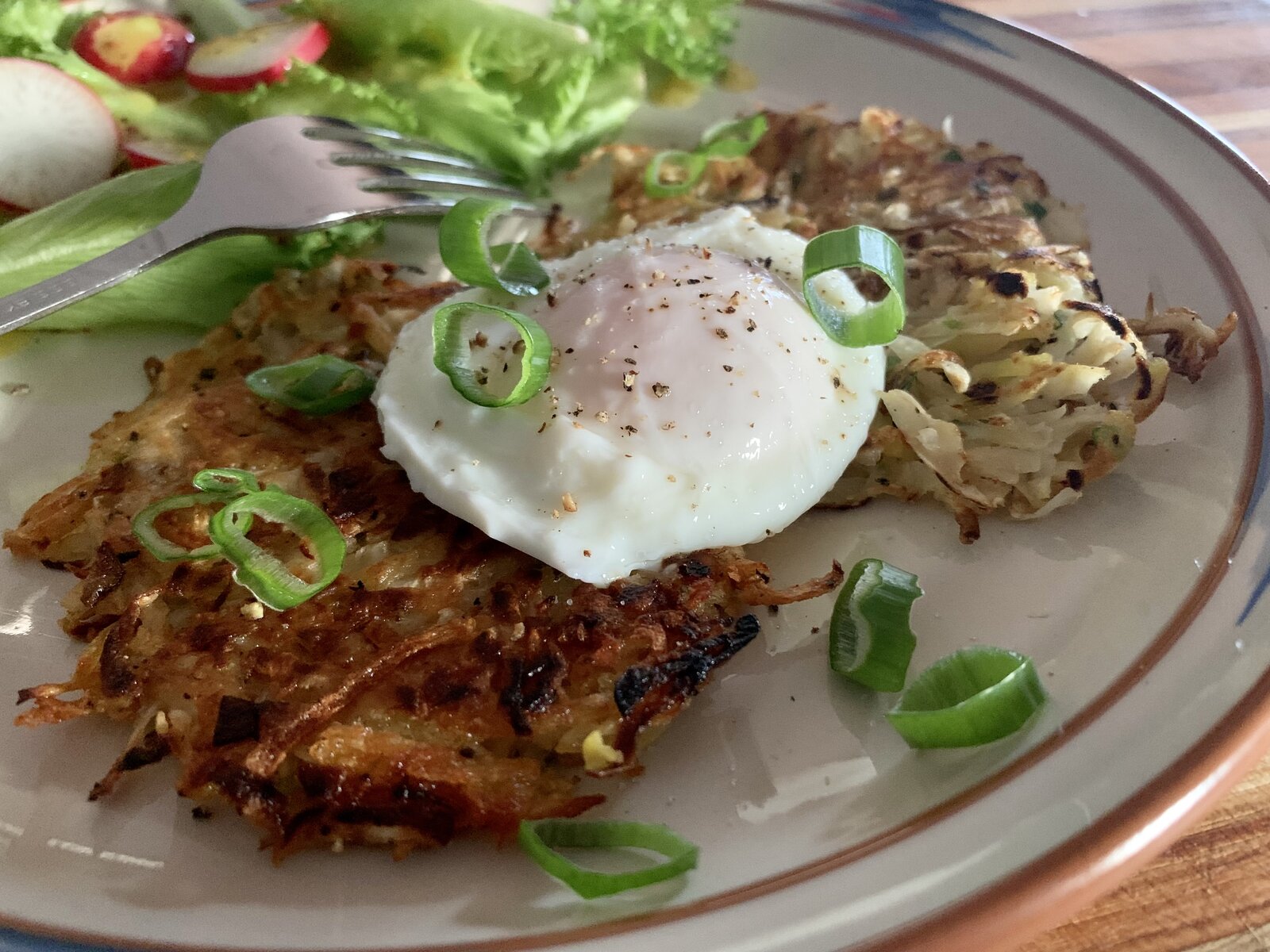 Recipe Celeriac & Potato Rösti (w/ Poached Egg) CookingBites