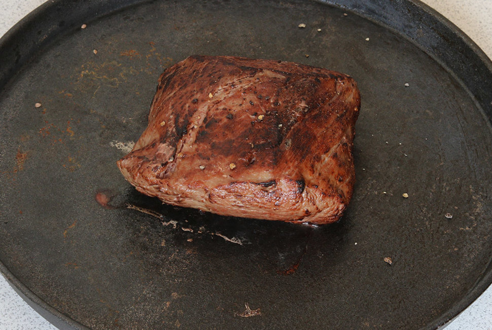 Charred beef fillet.